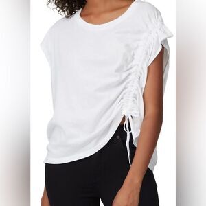 Current/Elliott
The Ruched Muscle Tee Top